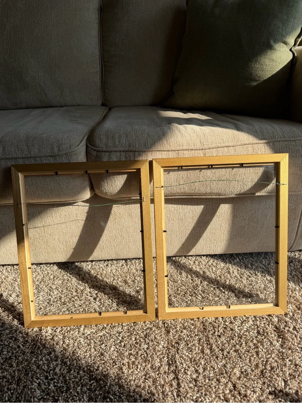 Vintage Gold Ornate 11x14 Picture Frames Set of Two